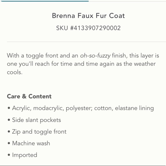 ANTHROPOLOGIE NWT  Brenna Faux Fur Coat Pink Size M. - Picture 5 of 16